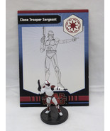 Clone Trooper Sergeant Star Wars Galaxy At War Miniature 21/40 With Card - $13.56 CAD