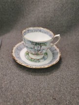 Royal Albert China Cup and Saucer Silver Birch Pattern - £12.63 GBP