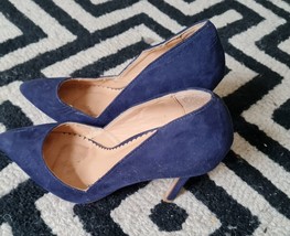 Dune Head Over Heels Navy Blue Court Shoes For Women Size 38 /5(uk) - £32.27 GBP