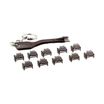 LINDY 10 x RJ-45 Port Blockers with Key  - $53.00