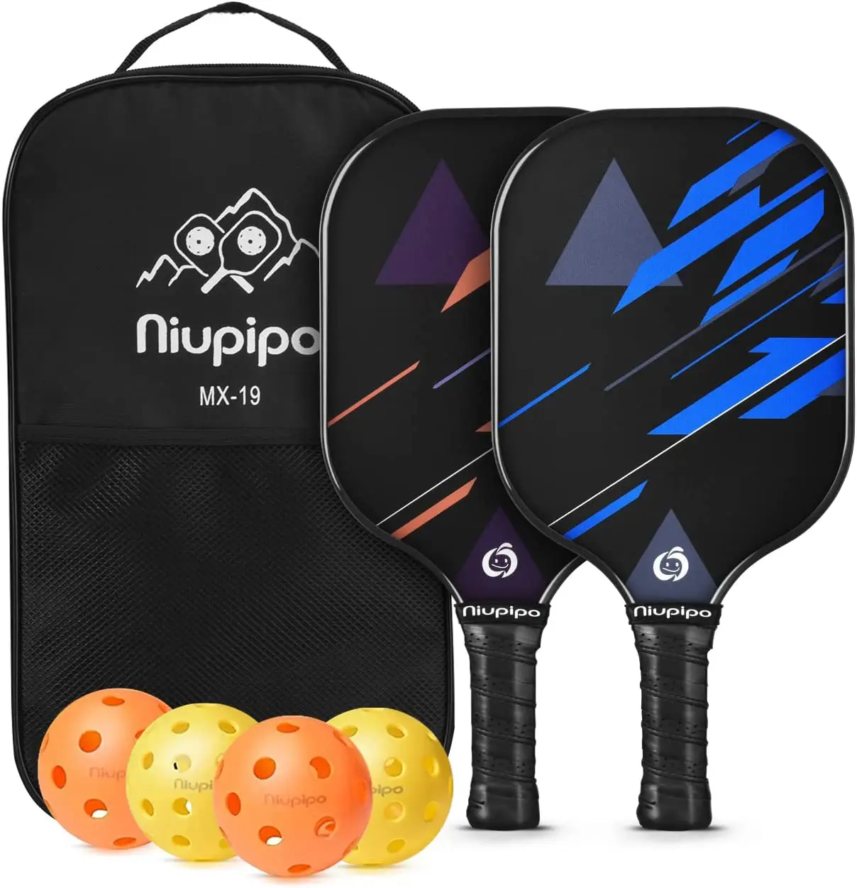 niupipo Pickleball Paddles, Lightweight Pickleball Rackets w/gl Surface, Pickleb - £166.53 GBP