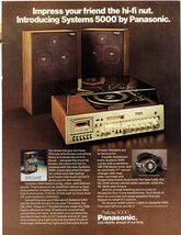 1978 Panasonic Systems 5000 Stereo Print Ad SE-5508 SE-5808 8.5" x 11" - $19.75