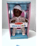 Melissa &amp; Doug Mine to Love Gabrielle 12&quot; Sleeping Black Baby Doll Pacif... - $22.06