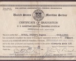 Delbert Eugene Gould U.S. Maritime Service Graduation - August 3, 1944 - £10.19 GBP