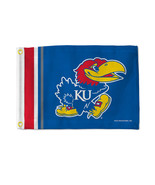 Kansas Jayhawks Flag 12x17 Striped Utility - €36,24 EUR