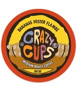 Crazy Cups DECAF Bananas Foster Flambe Coffee 22 to 110 Keurig K cups Pi... - $468.20 MXN+