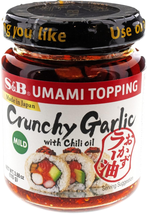 S&amp;B Chili Oil with Crunchy Garlic, 3.88 Fl Ounce - £13.44 GBP