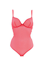 L&#39;agent By Agent Provocateur Womens Bodysuit Printed Lace Red Size S - £86.20 GBP