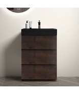 Alice 24" Walnut Vanity: Modern Bathroom Storage - €600,23 EUR Alice 24" Walnut Vanity: Modern Bathroom Storage - €600,23 EUR