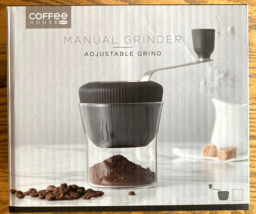 Chef&#39;n 110-980-332 Manual Coffee Grinder, Glass, Anthracite - £25.53 GBP