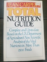 Total Nutrition Guide by Jean Carper (1987) Paperback - £3.75 GBP