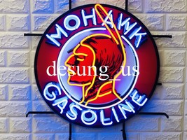 New Mohawk Gasoline Gas Station Light Neon Sign 24&quot; with HD Vivid Printing - £207.82 GBP