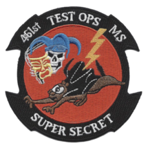 3.75&quot; AIR FORCE 461ST TEST OPERATIONS MS-X-35 SUPER SECRET EMBROIDERED P... - $28.99