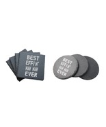 Funny Grandma Gifts Best Effin Maw Maw Ever Engraved Slate Coasters Set ... - £23.69 GBP