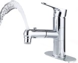 Bathroom Sink Faucet By Huahualala, Chrome, Brass, Single Handle, Three ... - $81.98