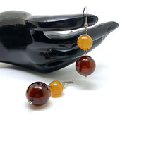 Vintage Amber Earrings- Lot 2408 - £72.33 GBP