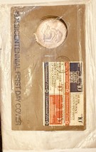 1974 Bicentennial Commemorative Medal Coin &amp; Stamps John Adams - $11.64