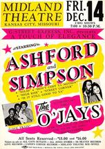 Ashford &amp; Simpson - The O&#39;Jays - 1984 – Concert Magnet - £9.73 GBP