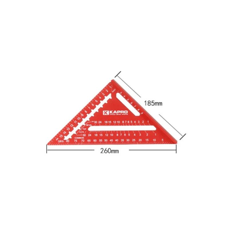 Kapro 7/12inch Triangle Ruler Thickened Aluminum Alloy Swanson Spee Metric Joine - £286.24 GBP