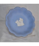 VTG Blue Wedgwood Scalloped Round Trinket/Jewelry Dish - $47.18 CAD