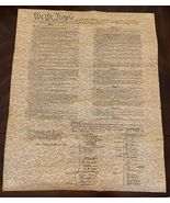 Large - U.S. Constitution Parchment Replica Poster - 23"W x 29"H - $7.03