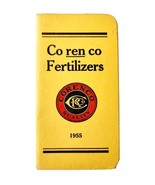 1955 Corenco Fertilizer Memo Book With Calendar Notepad Booklet Maine E85F - $41.12 CAD