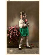 Boy, childhood, vintage, Art Deco postcard Gifts Tinted, 1932 Circa, Vin... - $6.77 CAD
