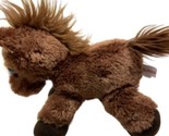 Aurora Horse Prancer Pony Plush Dreamy Big Peep Eyes Brown  Stuffed Anim... - £10.74 GBP
