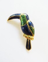 Danecraft Gold - Plated Parrot Bird Pin Brooch - £7.74 GBP