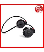 Cootree Black/Red Bluetooth Headset - Foldable Design for Exercising &amp; C... - $807.46 MXN