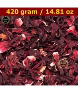 Dried Hibiscus 420Grams Organic Flowers Tea Loose Leaf Roselle Tea Herb ... - £13.43 GBP