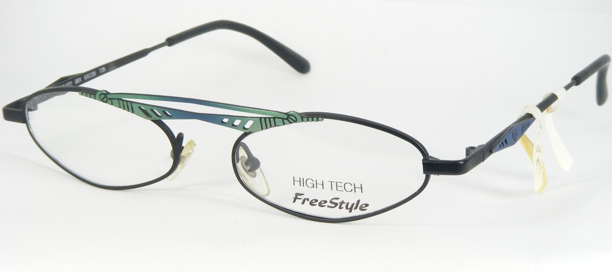 Vintage FreeStyle Argenta 422 001 Verde Azul Negro Único Gafas 51-20-135mm - $66.34