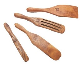 Mad Hungry 4-Piece Teak Wood Multi-Use Spurtle Set in Natural - $474.21 MXN