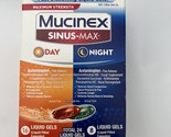 Mucinex Sinus Max Strength Day &amp; Night 24 Liquid Gels Caps Exp 08/24 - £10.01 GBP