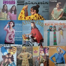Vintage Crochet or Knit Fashion Pattern Leaflets 1970s Men Women Kid You Pick - £8.88 GBP+