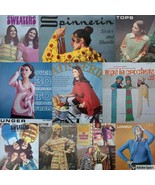 Vintage Crochet or Knit Fashion Pattern Leaflets 1970s Men Women Kid You... - £8.88 GBP+