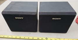 24KK42 SONY SS-SR9 SPEAKERS: SOUND GREAT, LOOK OK, 7&quot; X 6&quot; X 5-1/2&quot; EACH... - £14.58 GBP