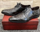 Mezlan Alligator Men&#39;s Mercouri Dress Shoes Size 10 M Black w/ Box 13919-F - $232.19