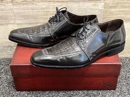 Mezlan Alligator Men&#39;s Mercouri Dress Shoes Size 10 M Black w/ Box 13919-F - £181.96 GBP