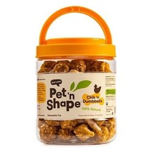 Pet n Shape Chik n Dumbbells Natural Chicken Dog Treats - 16 oz - £20.11 GBP