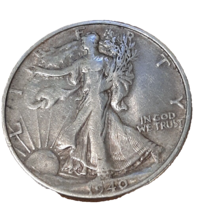 ½ Half Dollar Walking Liberty Silver Coin 1940 S San Francisco Mint 50C KM#142 - £22.67 GBP