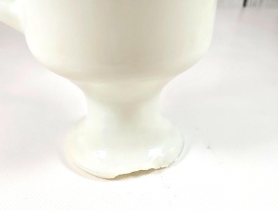 Walt Disney World Mom Milk Glass Pedestal Mug Blue Castle Vintage 5.5x3in USA Item image 5