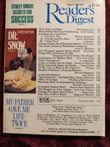 Readers Digest August 1988 Tom Clancy James A. Michener Carol Saline - £5.38 GBP