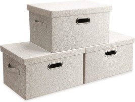 Medium 15&quot; 21 Quart Collapsible Stackable Storage Bins With, From Graciadeco. - £37.29 GBP