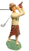 RUSS BERRIE HIGHLAND RIDGE GOLFER FIGURINE #13949 Golfing Woman number - $29.58
