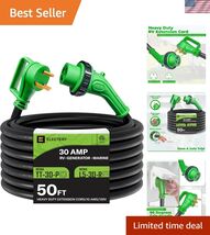30 Amp 50 Ft RV Power Extension Cord NEMA TT-30P to L5-30R with Twist Lo... - $217.69