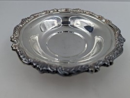 Vintage Sheridan Silverplate Bowl Repousse Ornate Edge 7-3/4" - $18.89