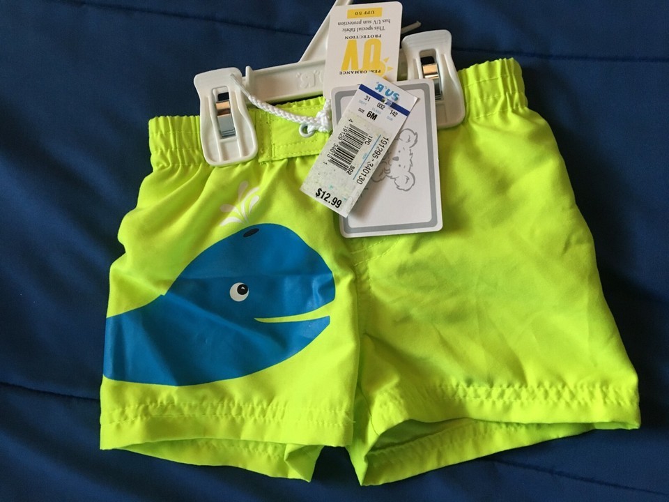 Koala Kids Boy&#39;s Neon Yellow/Green w/Whale 6 Month *NEW W/TAGS* r1 - $5.99