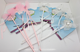 7 Piece Fairy Wands White Pink Girls Party Favors Fairy Wands Dress-Up P... - $9.99