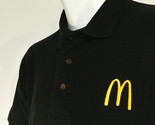 McDONALD&#39;S Hamburgers Employee Uniform Polo Shirt Black Size L Large NEW - $25.49